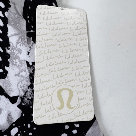 NWT Lululemon Power Y Tank Luon Static Mist White Black Size 6 - Picture 11 of 15